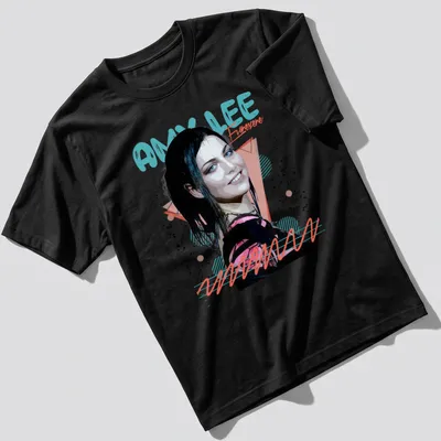 Retro fan t-shirt featuring Amy Lee's name in nostalgic colors