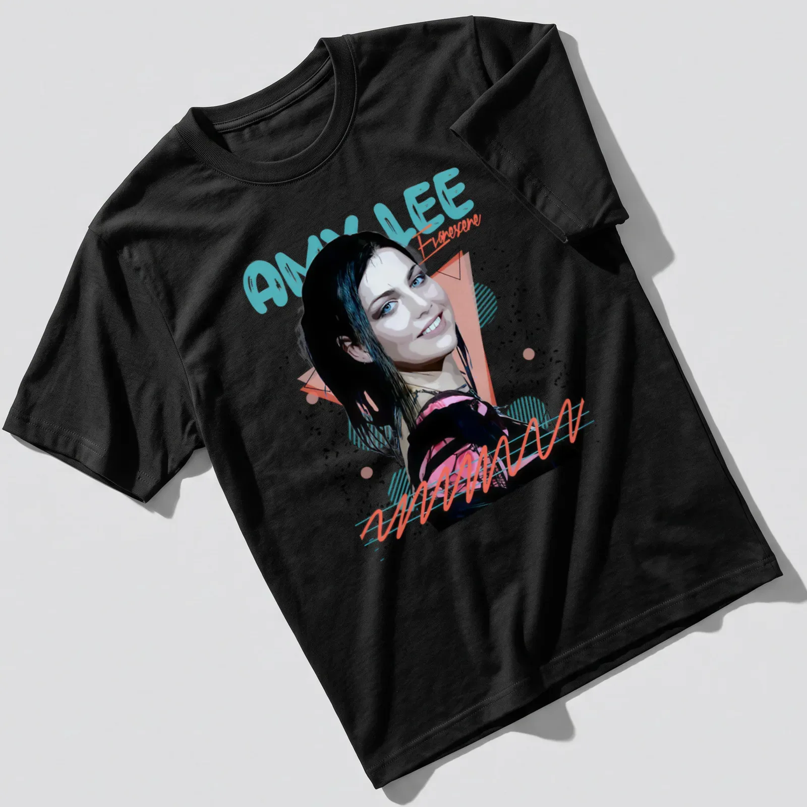 Retro fan t-shirt featuring Amy Lee's name in nostalgic colors — printed on a unisex t-shirt