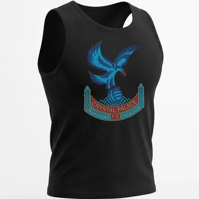 Crystal Palace FC emblemed t-shirt featuring a detailed eagle in blue, red, and white — printed on a tank top