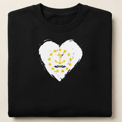 Graphic of an anchor with stars and the word 'HOPE' in yellow, blue, and white. — printed on a unisex sweatshirt