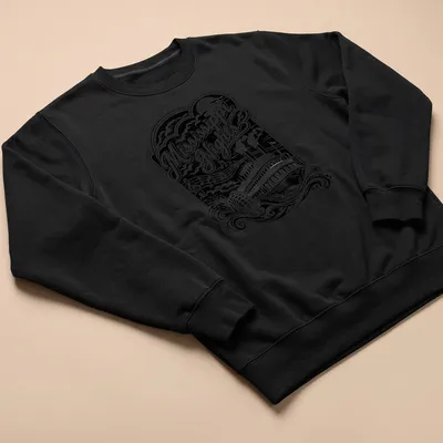 Vintage black and white steamboat graphic with 'Mississippi Nights' text — printed on a unisex sweatshirt