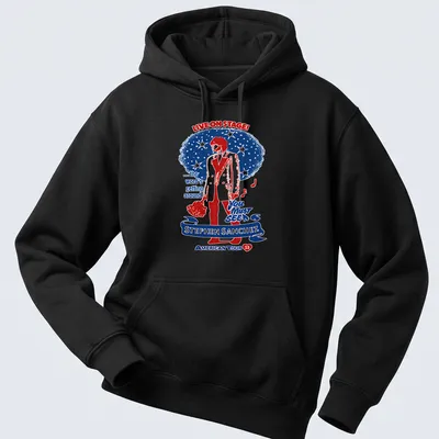 Vintage concert-style shirt with Stephen Sanchez tour details in red, blue, and white — printed on a unisex hoodie